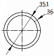 Труба бесшовная 351х36