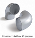 Отвод оцинкованный 219х10 мм 90 градусов
