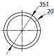 Труба бесшовная 351х20