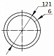 Труба цельнотянутая 121х6